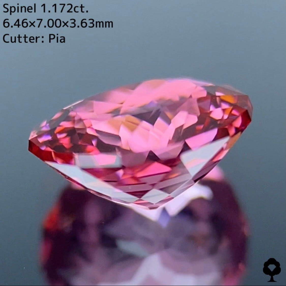 可愛いピンクの代表選手は可愛いバランスのファンシーオーバル★スピネル 1.172ct