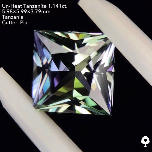 非加熱タンザナイト1.141ct. プリンセス ピアッちゃん作品