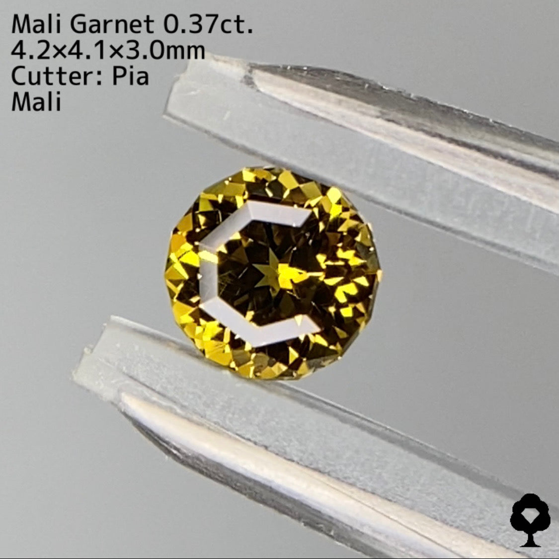 【ZBカット】マリガーネット0.37ct. ピアッちゃん作品