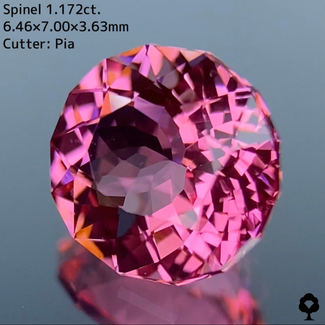 可愛いピンクの代表選手は可愛いバランスのファンシーオーバル★スピネル 1.172ct