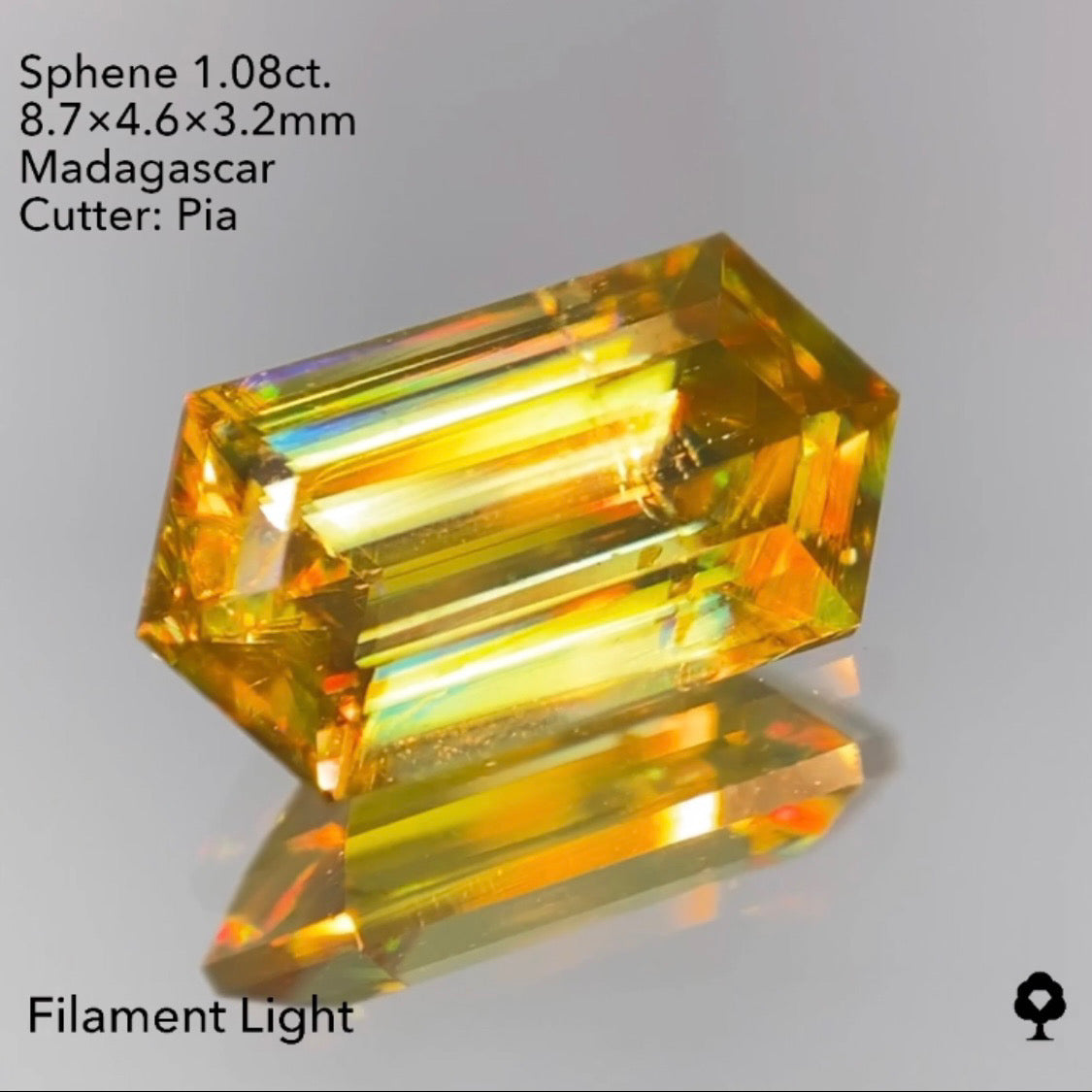 【サイレンGAME配信】3/26(土)21:30終了‼️スフェーン1.08ct ピアッちゃん作品