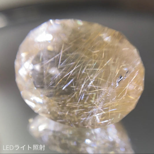 繊細なルチルが優しく美しい★ルチルクォーツ 12.66ct 師匠作品