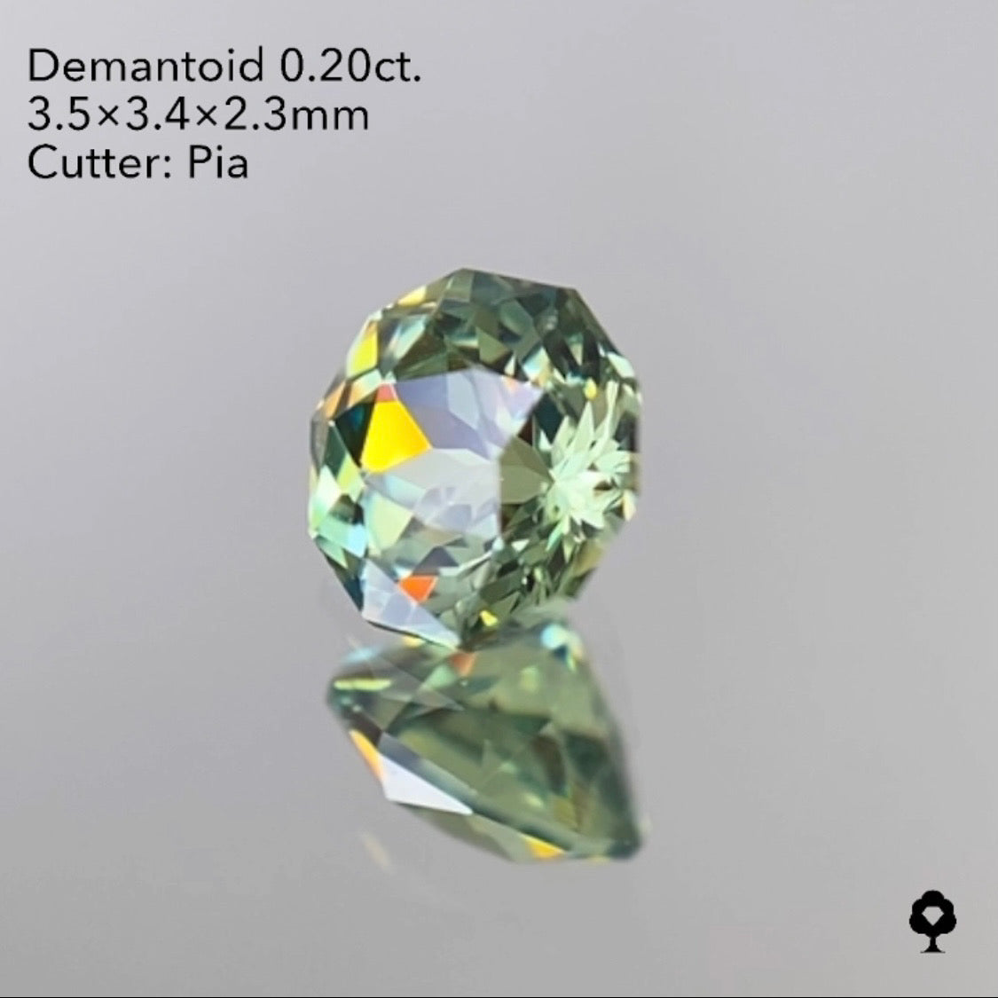 【SOLD OUT】ナミビアデマントイドガーネット0.20ct ピアッちゃん作品 1/29Liveご紹介作品