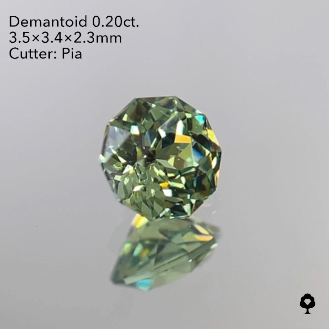 【SOLD OUT】ナミビアデマントイドガーネット0.20ct ピアッちゃん作品 1/29Liveご紹介作品