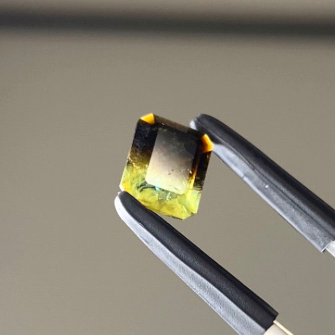 豊かな表情が楽し過ぎる★青と緑と実はブラウン★バイカラートルマリン0.75ct