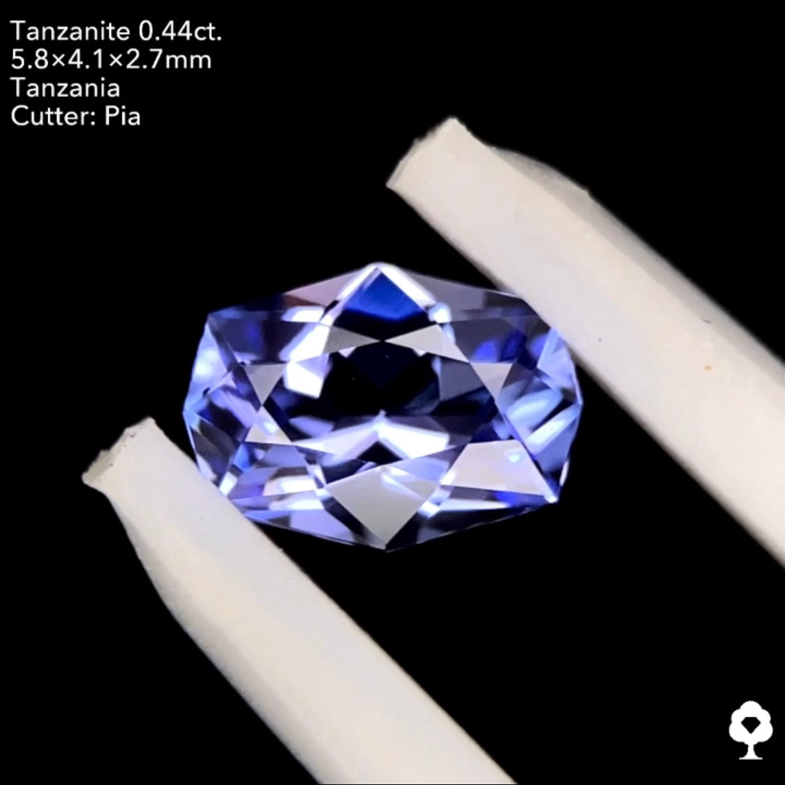 【本日21:30終了‼️】タンザナイト 0.44ct. ファンシークッション ピアッちゃん作品