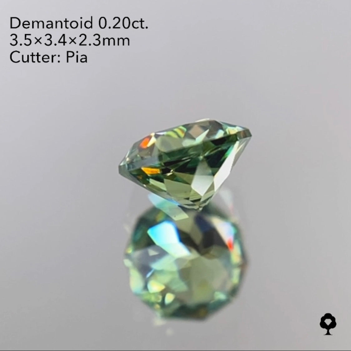 【SOLD OUT】ナミビアデマントイドガーネット0.20ct ピアッちゃん作品 1/29Liveご紹介作品