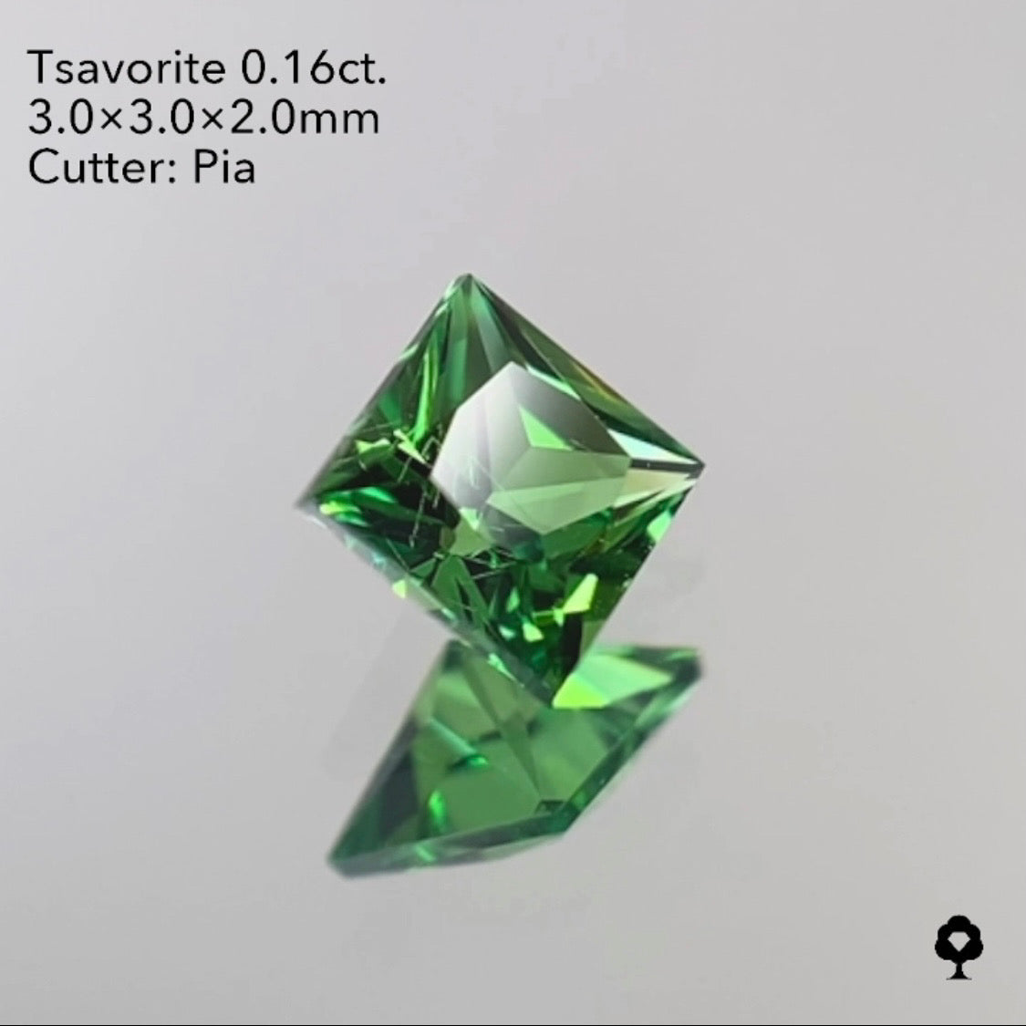 【SOLD OUT】ツァボライト 0.16ct ピアッちゃん作品 ★お問い合わせ特別価格&10ZBご利用★