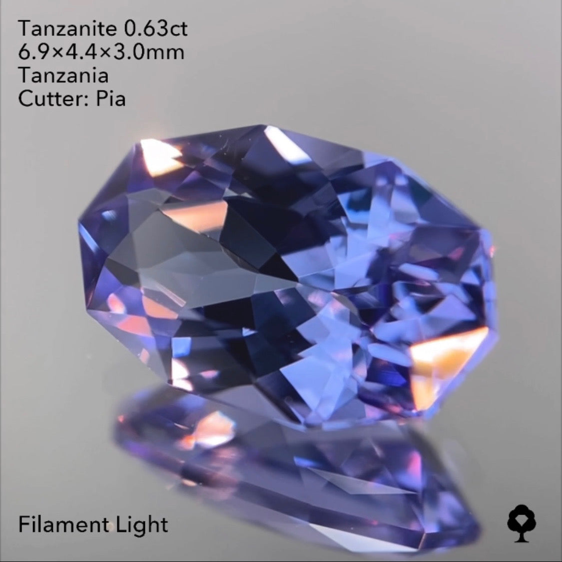 【SOLD OUT】タンザナイト0.63ct ピアッちゃん作品 4/3チャットオークション