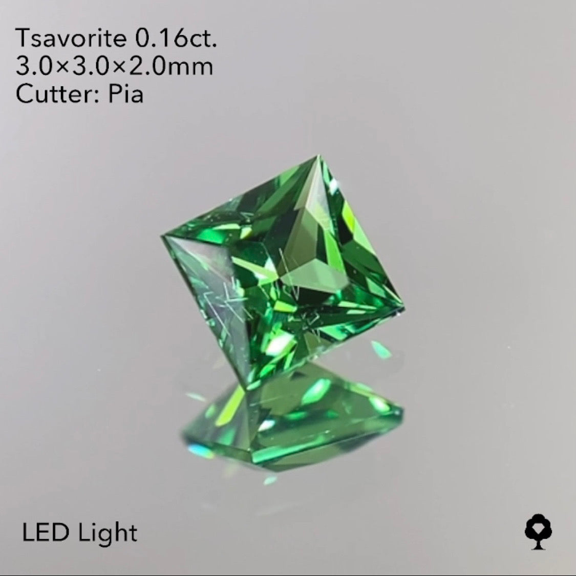 【SOLD OUT】ツァボライト 0.16ct ピアッちゃん作品 ★お問い合わせ特別価格&10ZBご利用★