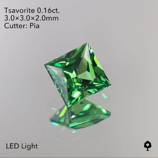 【SOLD OUT】ツァボライト 0.16ct ピアッちゃん作品 ★お問い合わせ特別価格&10ZBご利用★