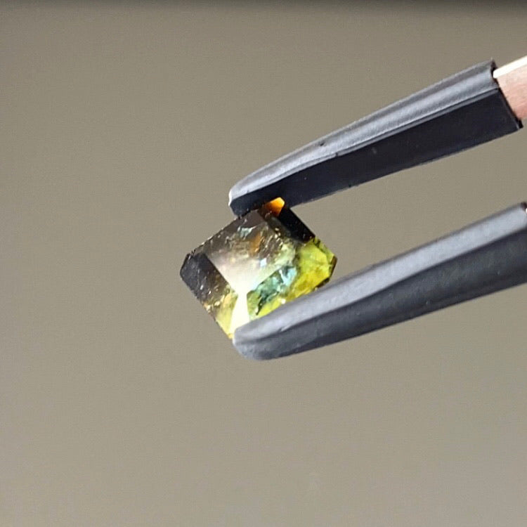 豊かな表情が楽し過ぎる★青と緑と実はブラウン★バイカラートルマリン0.75ct