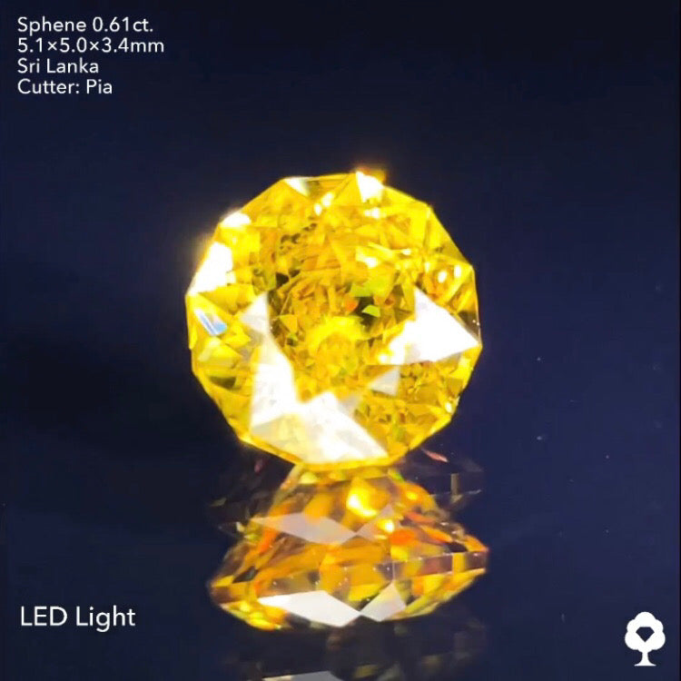 【ご落札者さま専用】スフェーン0.61ct. ピアッちゃん作品 8/24チャットオークション