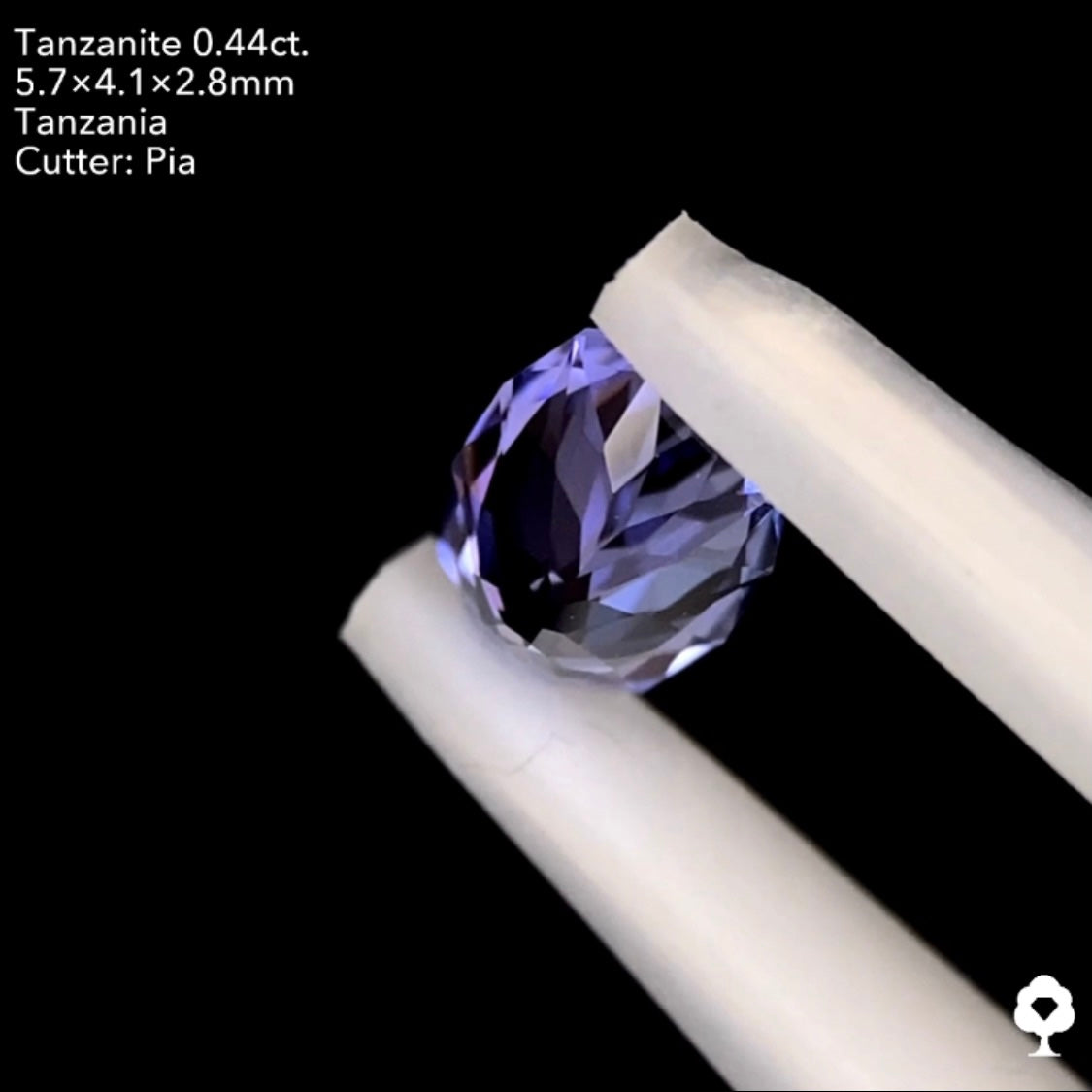 【本日22:00終了‼️】タンザナイト 0.44ct. ファンシーオーバル ピアッちゃん作品