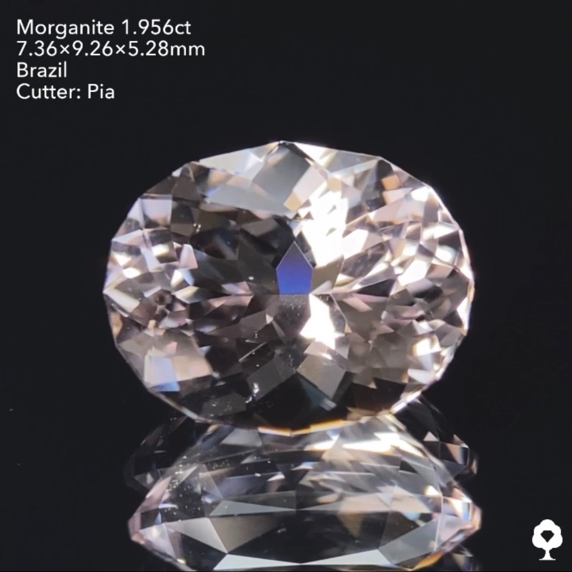 5/3(火) 22:00終了!【24時間リレー1円オークション】ニュアンスピンクの強い煌めき★モルガナイト1.956ct