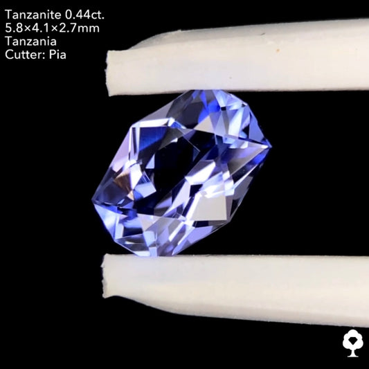 【本日21:30終了‼️】タンザナイト 0.44ct. ファンシークッション ピアッちゃん作品