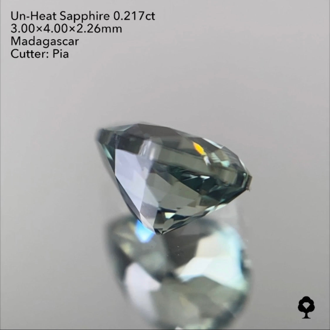 【SOLD OUT】非加熱サファイア0.217ct ピアッちゃん作品 3/31 チャットオークション