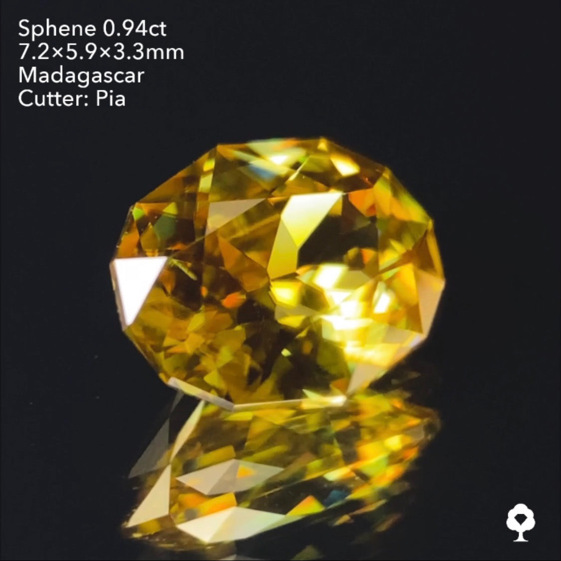 【SOLD OUT】スフェーン0.94ct ピアッちゃん作品 3/31チャットオークション