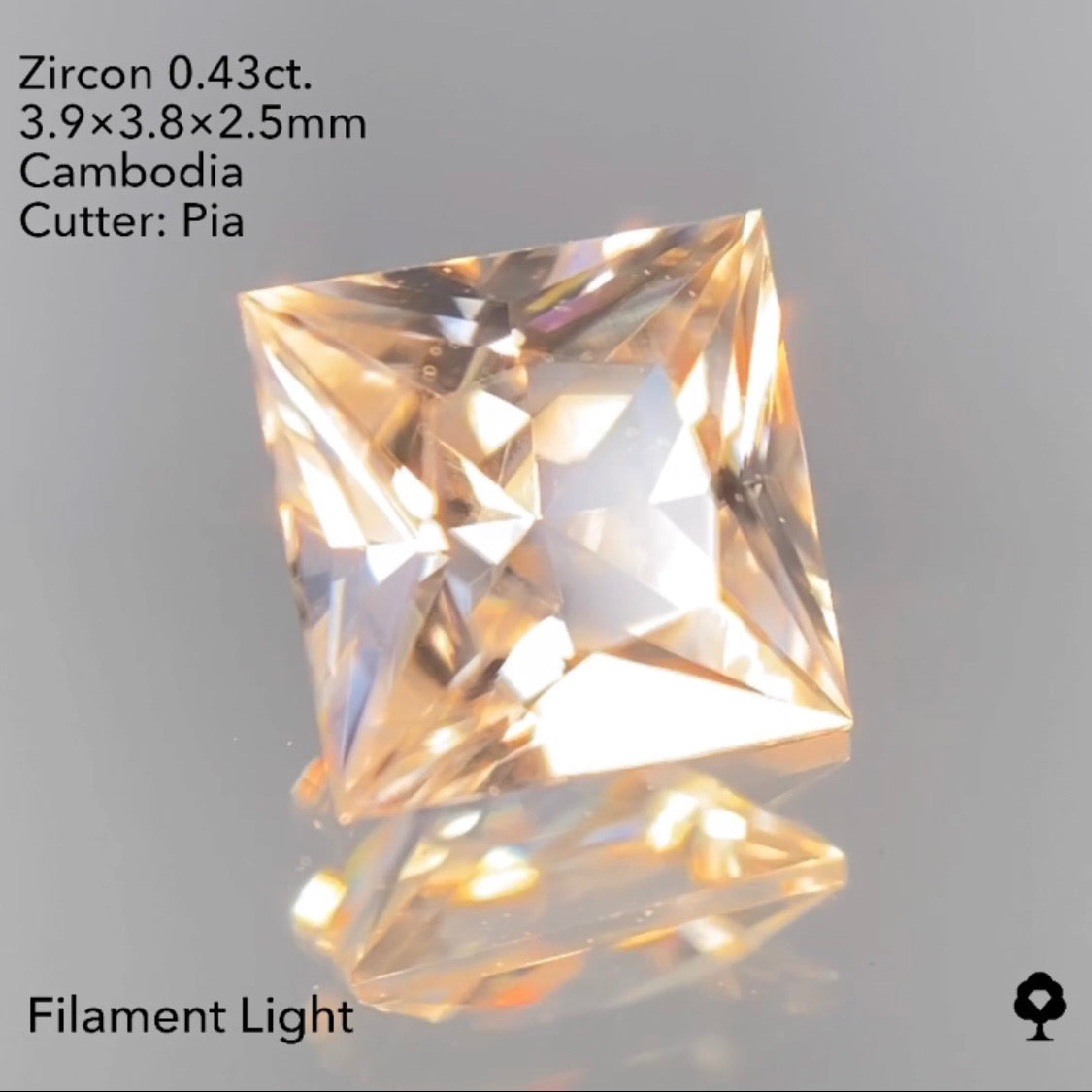 緊急追加‼️【サイレンGAME配信】3/26(土)21:30終了‼️ジルコン0.43ct ピアッちゃん作品