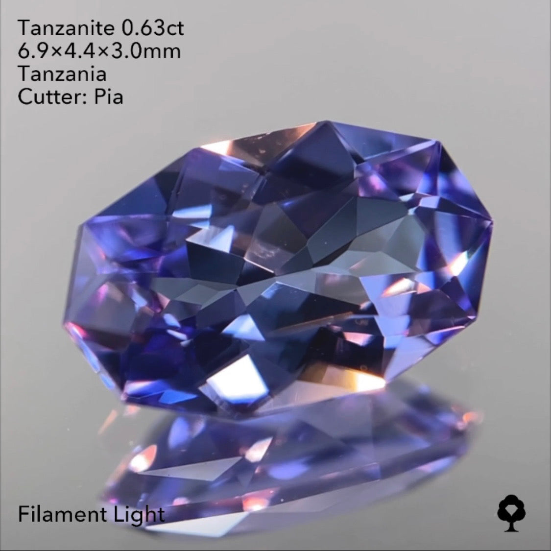 【SOLD OUT】タンザナイト0.63ct ピアッちゃん作品 4/3チャットオークション