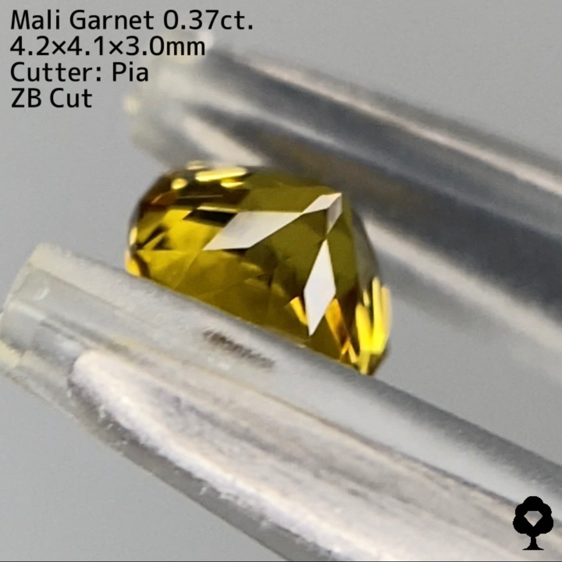 【ZBカット】マリガーネット0.37ct. ピアッちゃん作品