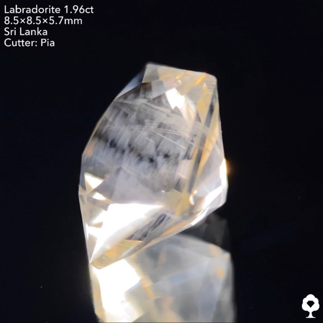 シラー渦巻くお星さまペンタゴン★ラブラドライト1.96ct ピアッちゃん作品