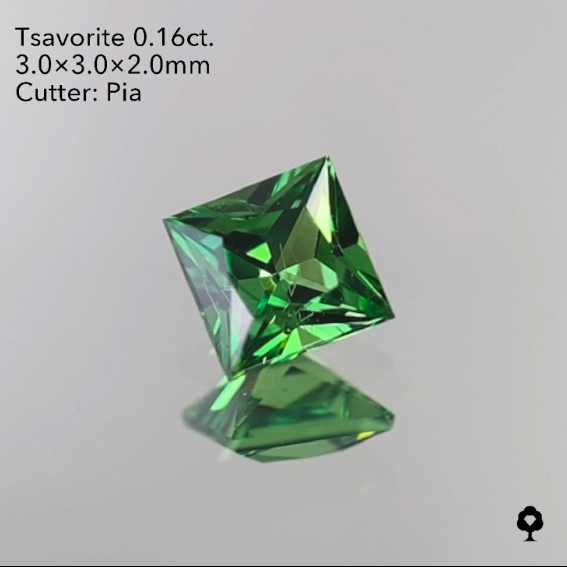 【SOLD OUT】ツァボライト 0.16ct ピアッちゃん作品 ★お問い合わせ特別価格&10ZBご利用★