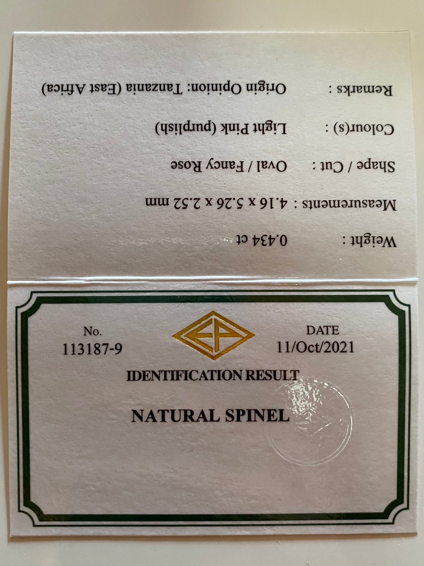 ★30分オークション★【21:10終了】可愛いピンクとパープルの色見比べセット★スピネル2個 0.434ct/0.436ct ピアッちゃん作品