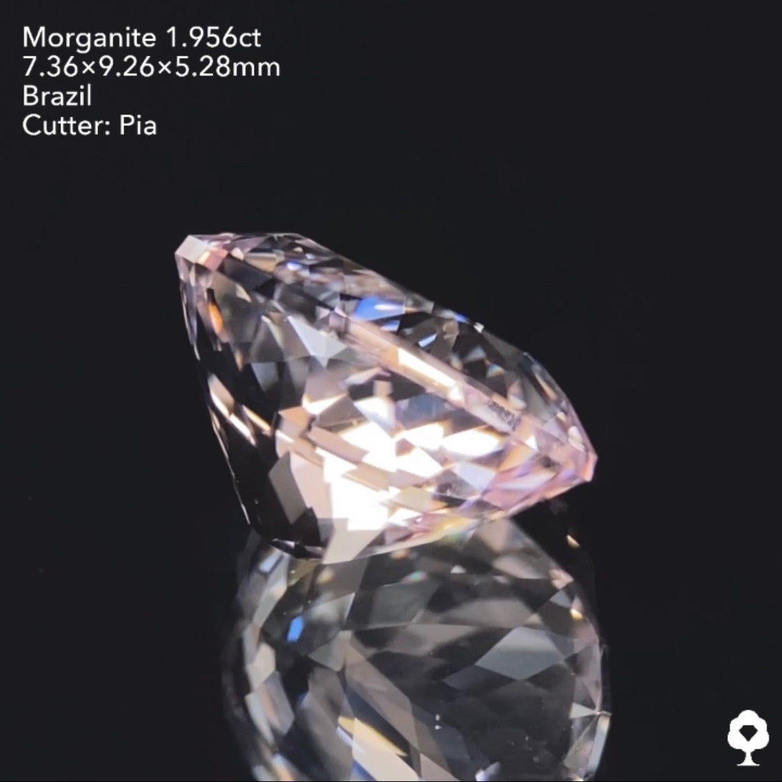 5/3(火) 22:00終了!【24時間リレー1円オークション】ニュアンスピンクの強い煌めき★モルガナイト1.956ct