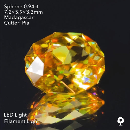 【SOLD OUT】スフェーン0.94ct ピアッちゃん作品 3/31チャットオークション