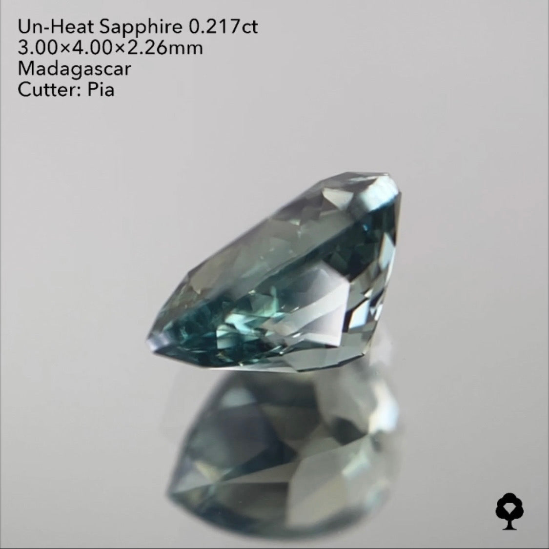 【SOLD OUT】非加熱サファイア0.217ct ピアッちゃん作品 3/31 チャットオークション