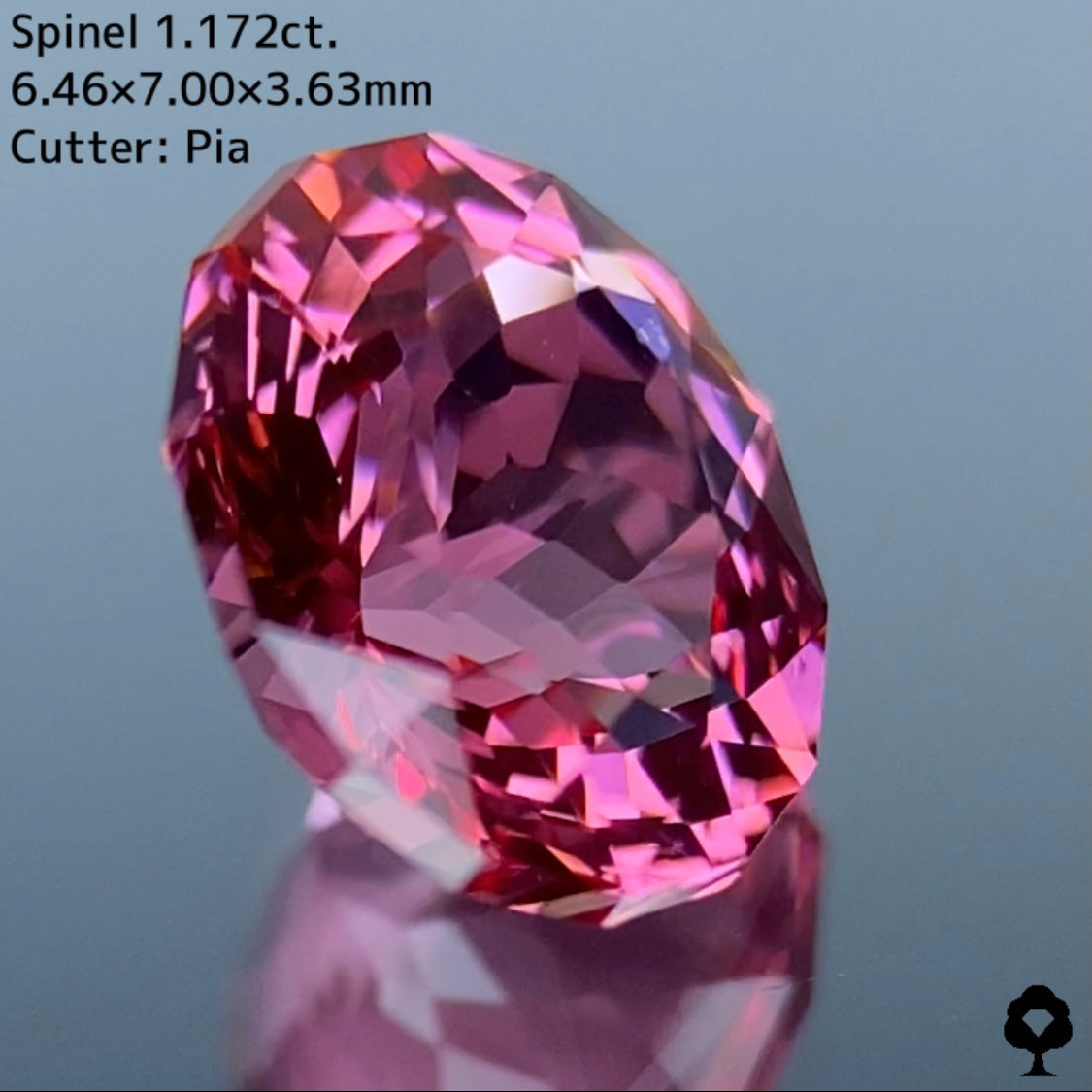 可愛いピンクの代表選手は可愛いバランスのファンシーオーバル★スピネル 1.172ct