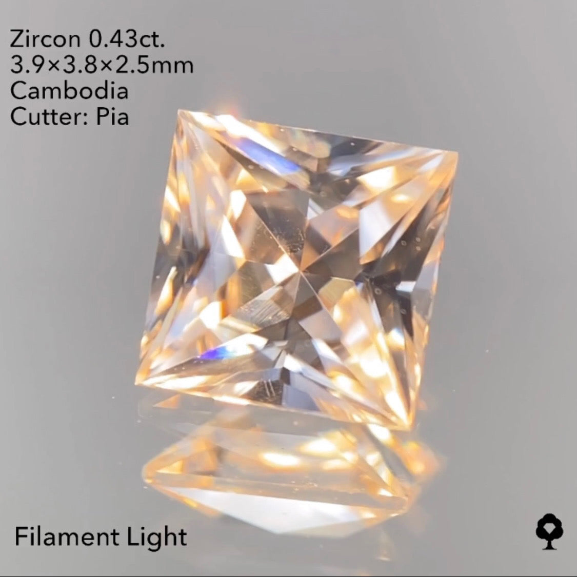 緊急追加‼️【サイレンGAME配信】3/26(土)21:30終了‼️ジルコン0.43ct ピアッちゃん作品