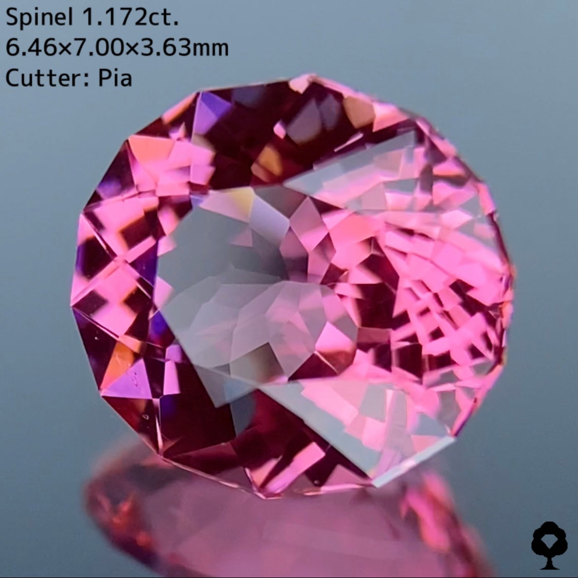可愛いピンクの代表選手は可愛いバランスのファンシーオーバル★スピネル 1.172ct