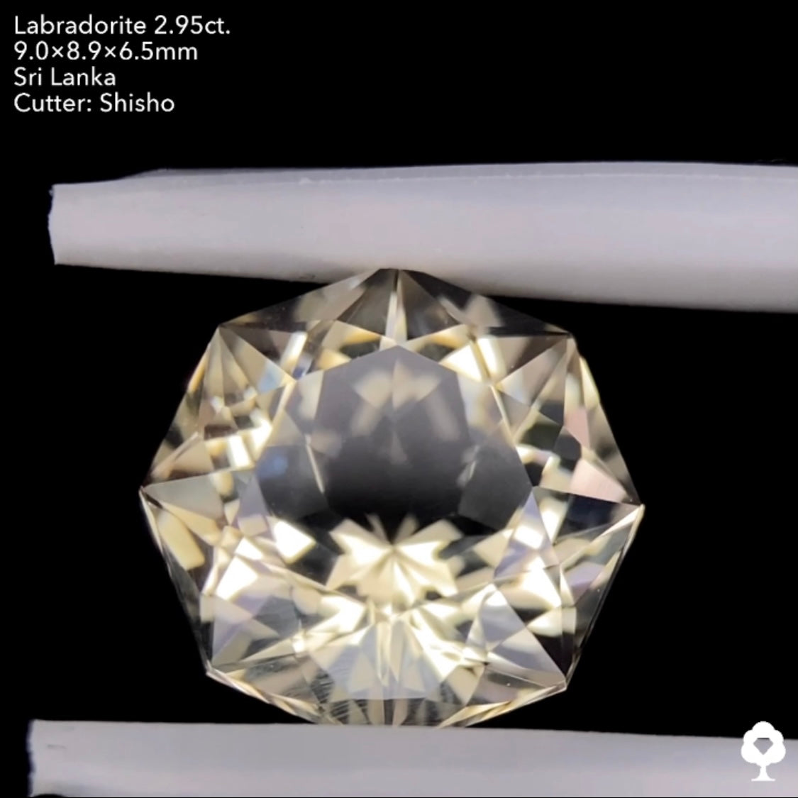 【お客さま専用】細やかな煌めきを放つ王道フラワー8角形★ラブラドライト2.95ct. 師匠作品