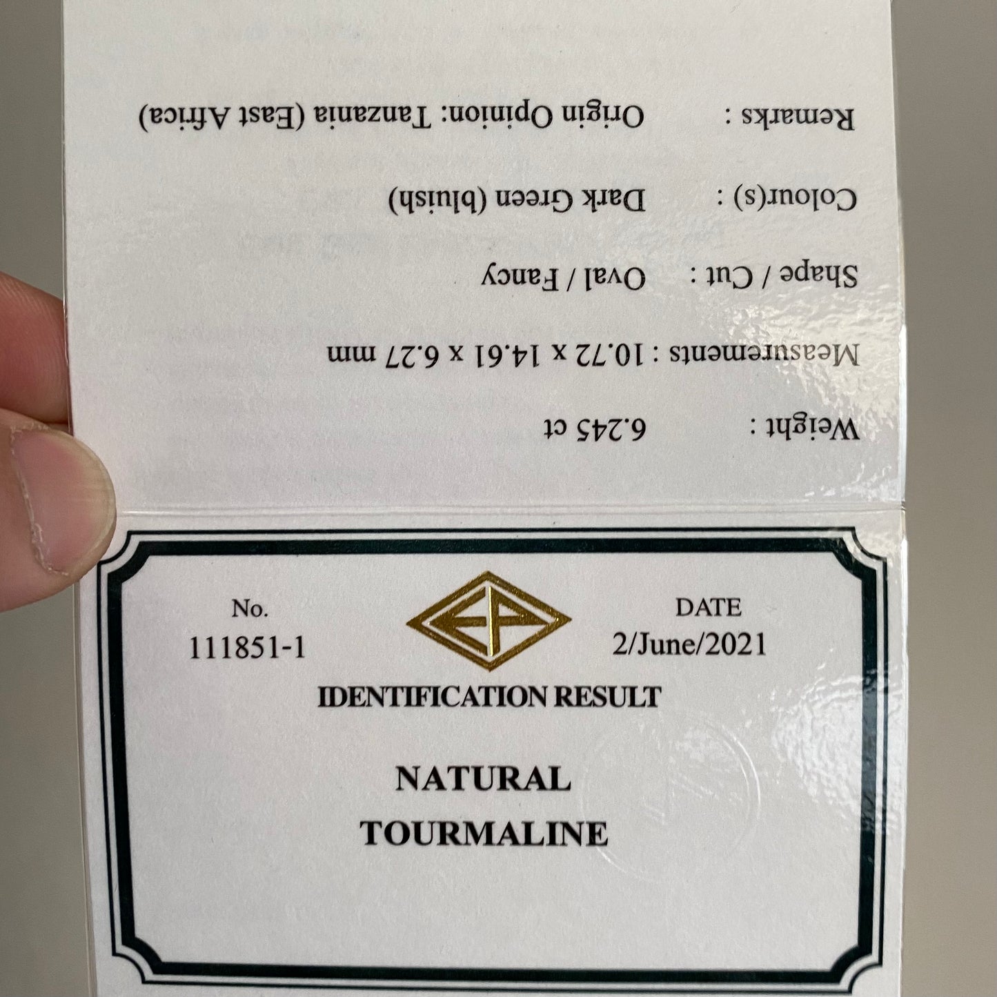 【サイレンタイムセール】渋すぎる銀河系インクルが美しい変則キューブ★ブルーイッシュダークグリーントルマリン6.245ct ゲオちゃん作品