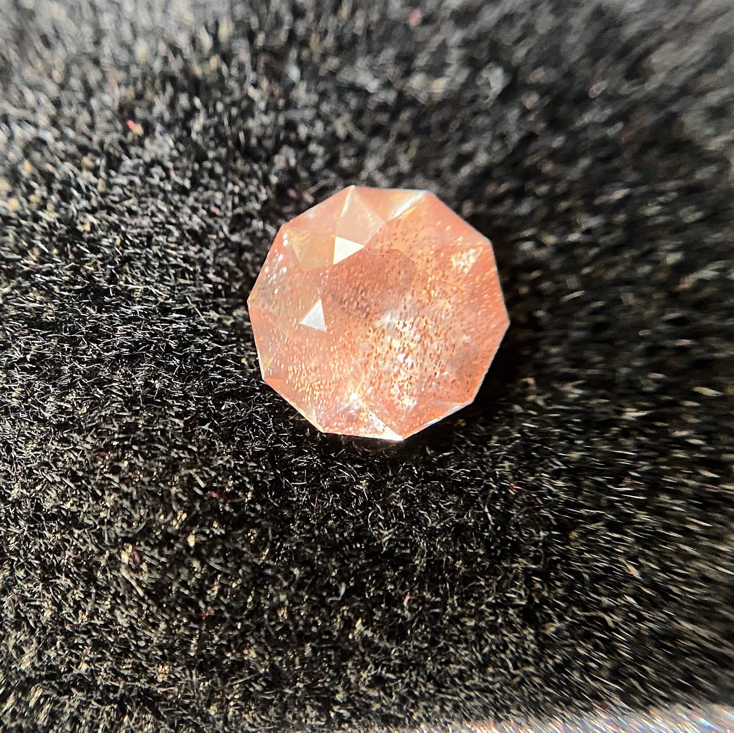💖お待たせしました❣️ファンシーラウンドのオレゴンサンストーン0.36ct☀️💎ピアッちゃん作品【4/30チハルーム】GW特別価格❣️