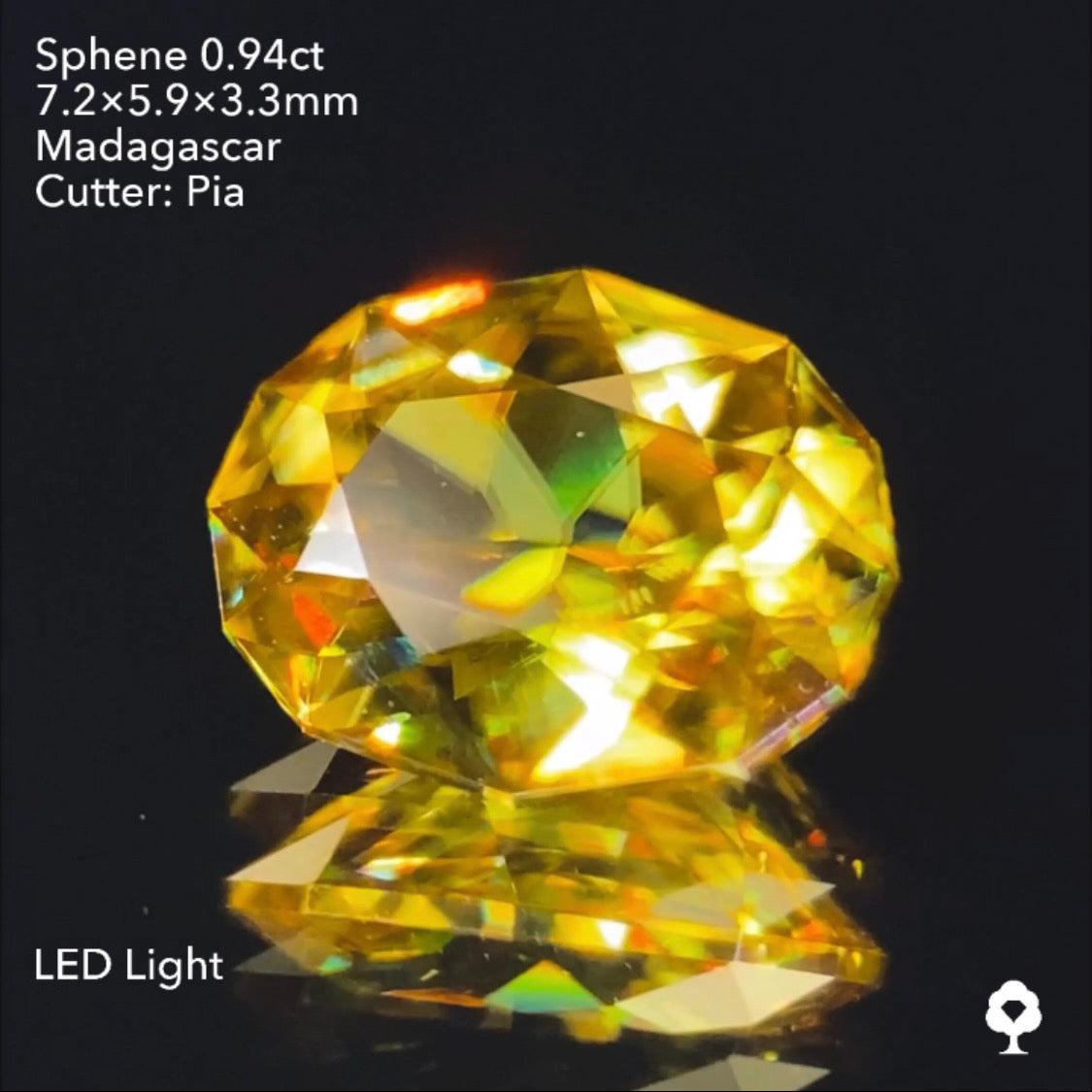 【SOLD OUT】スフェーン0.94ct ピアッちゃん作品 3/31チャットオークション