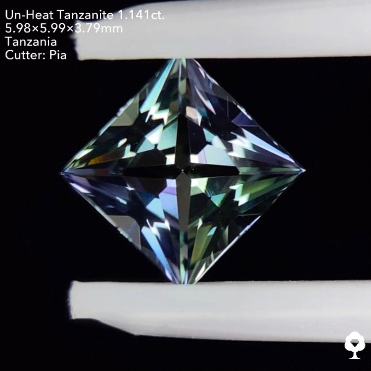 非加熱タンザナイト1.141ct. プリンセス ピアッちゃん作品