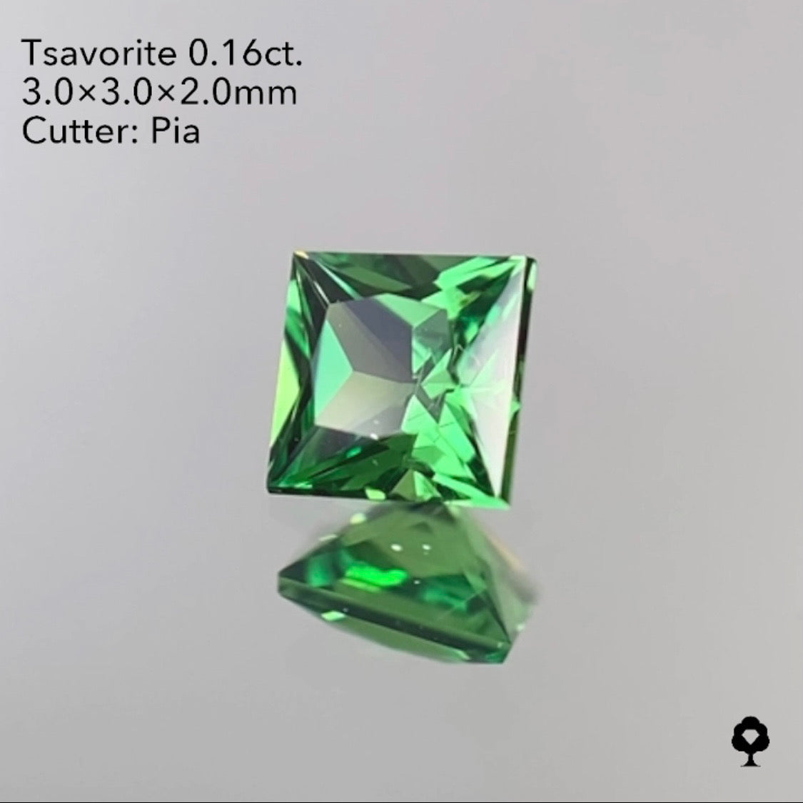 【SOLD OUT】ツァボライト 0.16ct ピアッちゃん作品 ★お問い合わせ特別価格&10ZBご利用★