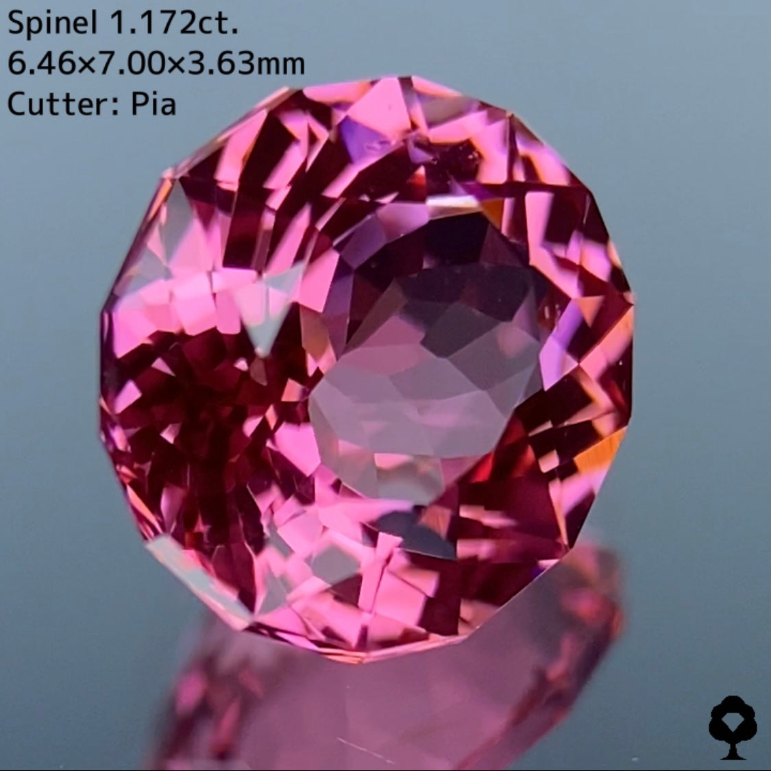 可愛いピンクの代表選手は可愛いバランスのファンシーオーバル★スピネル 1.172ct