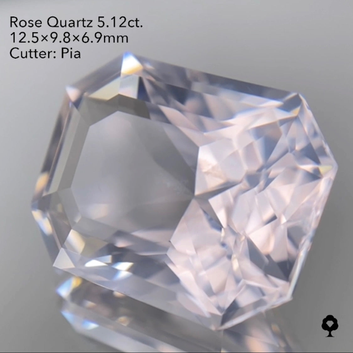 【SOLDOUT】ローズクォーツ5.12ct ピアッちゃん作品 2/22チャットオークション