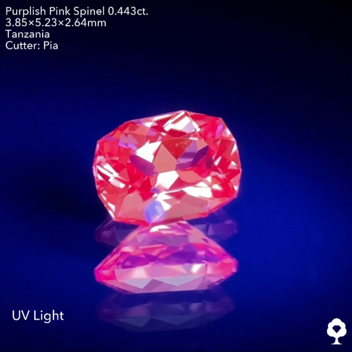 【お客さま専用】鮮やかなピンクと強い輝きが可愛すぎる★パープリッシュピンクスピネル0.443ct. ピアッちゃん作品