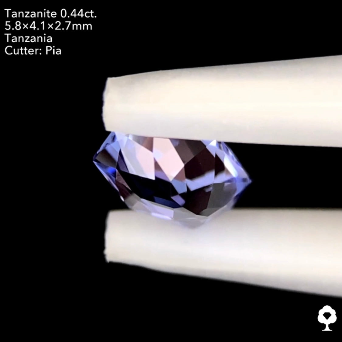 【本日21:30終了‼️】タンザナイト 0.44ct. ファンシークッション ピアッちゃん作品