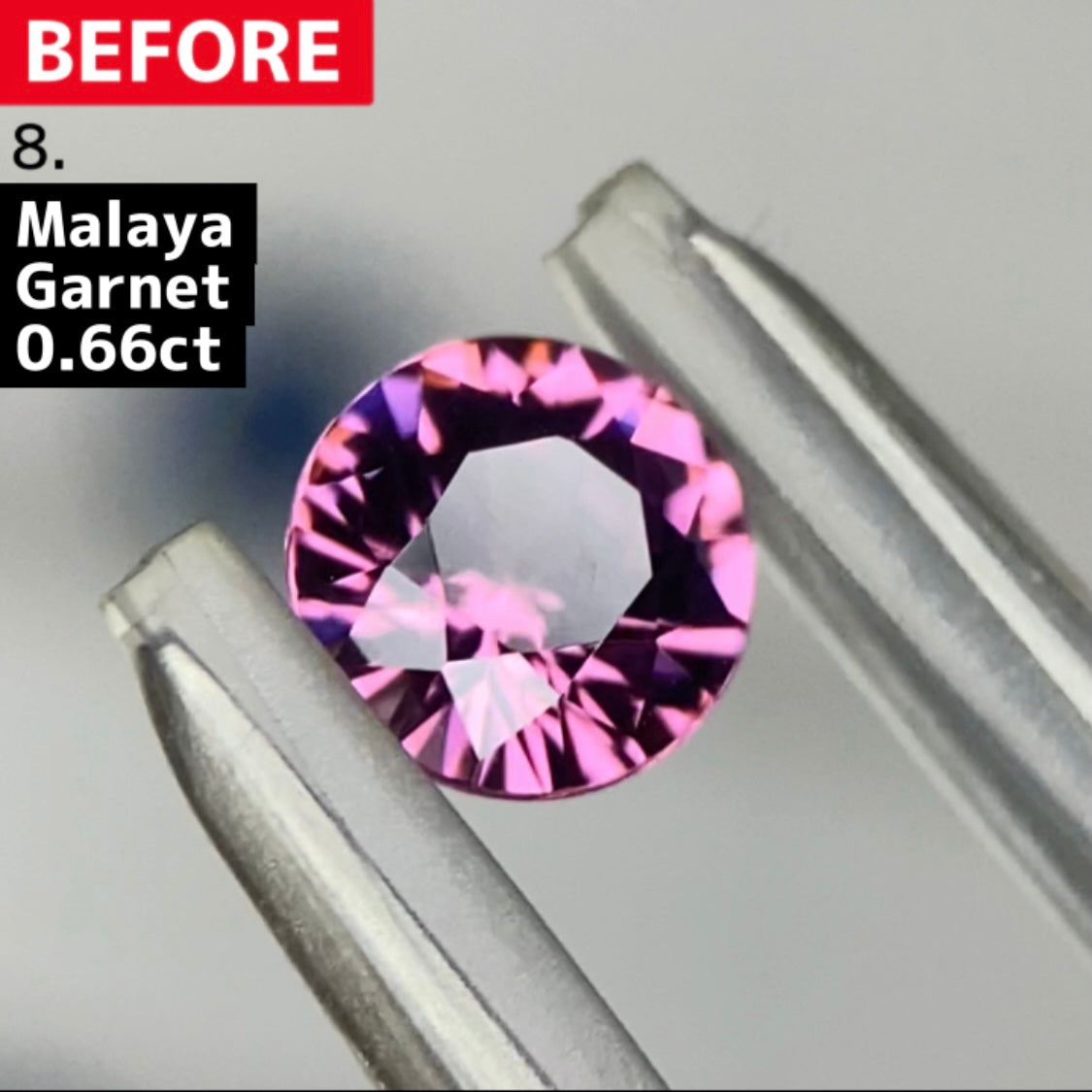 【BEFORE宝石】⑧ マラヤガーネット 0.66ct
