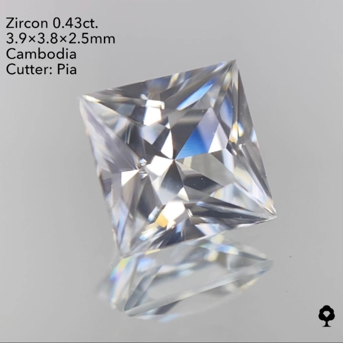 緊急追加‼️【サイレンGAME配信】3/26(土)21:30終了‼️ジルコン0.43ct ピアッちゃん作品