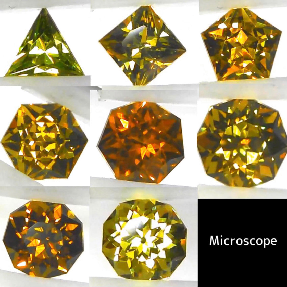 【6/11終了‼️1ヶ月オークション‼️】マリガーネット多色多角形8個セット 計2.36ct ピアッちゃん作品