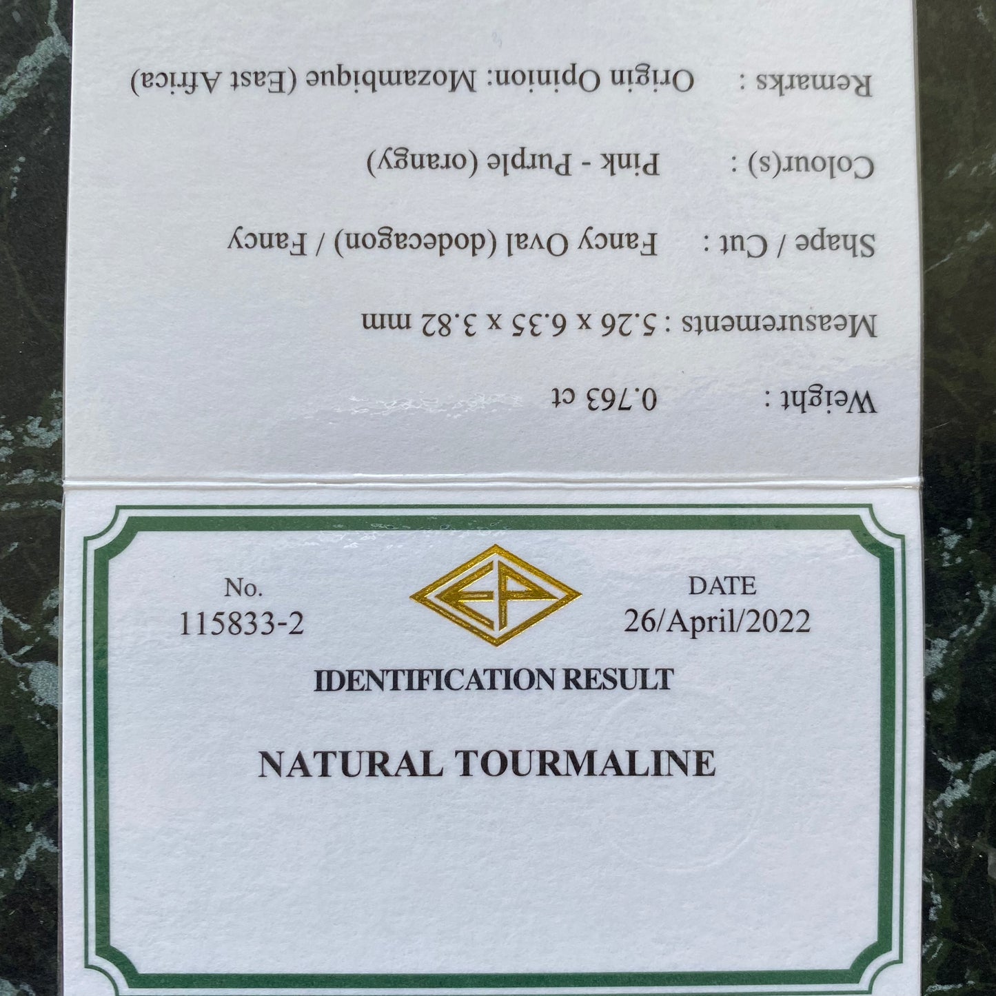 【五月病を吹っ飛ばせキャンペーン💨】コーラルピンク系美色と高いクラリティと抜群カット★ピンクトルマリン 0.763ct ピアッちゃん作品