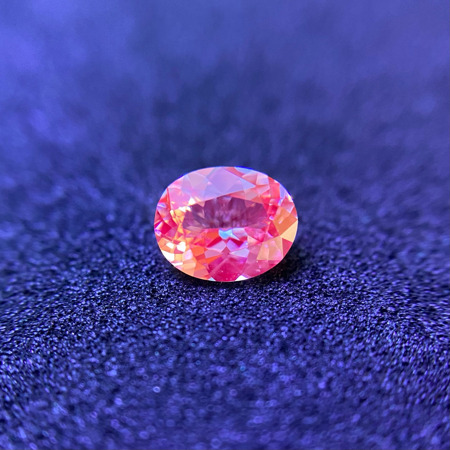 ★30分オークション★【21:10終了】可愛いピンクとパープルの色見比べセット★スピネル2個 0.434ct/0.436ct ピアッちゃん作品