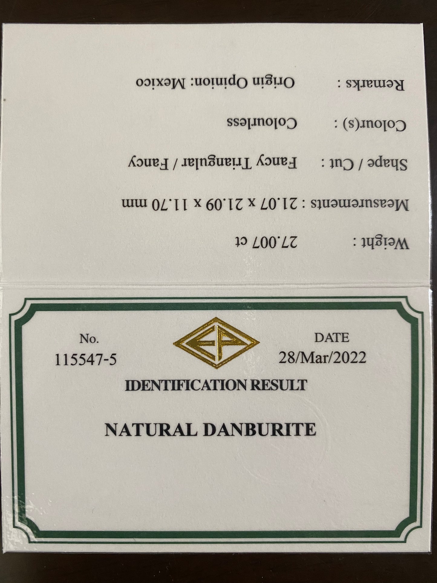 【専用ページ】大迫力で端正なカットのギラギラファイアートリリアント★カラーレスダンビュライト27.007ct ピアッちゃん作品